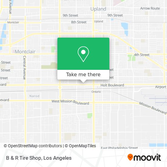 B & R Tire Shop map