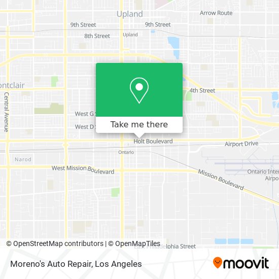 Mapa de Moreno's Auto Repair