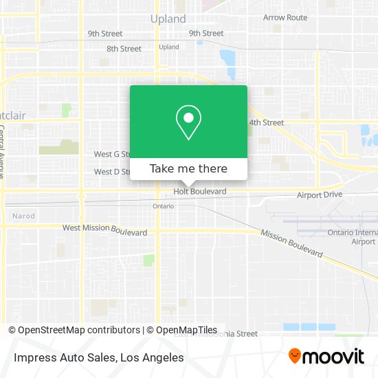 Impress Auto Sales map