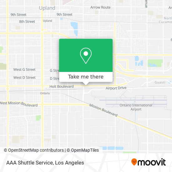 AAA Shuttle Service map