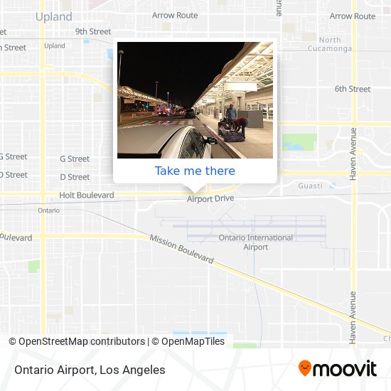 Mapa de Ontario Airport