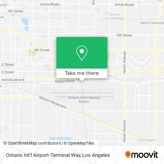 Ontario Int'l Airport-Terminal Way map