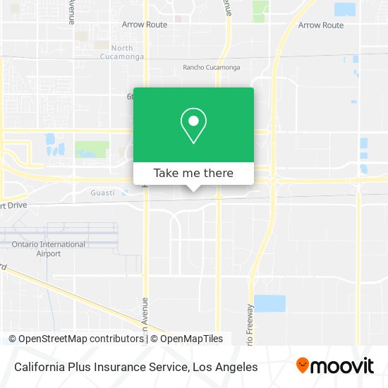 California Plus Insurance Service map