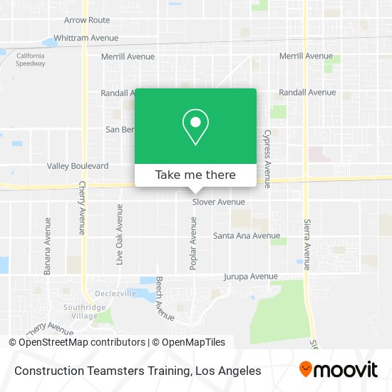 Construction Teamsters Training map