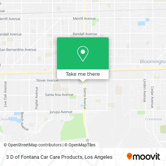 Mapa de 3 D of Fontana Car Care Products