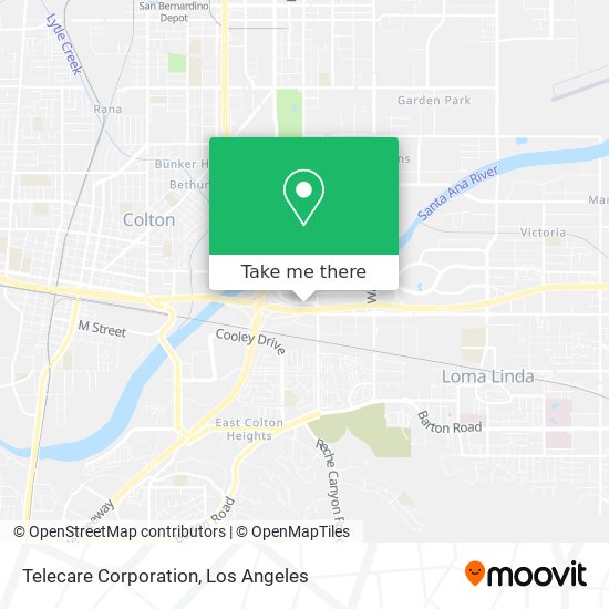 Telecare Corporation map