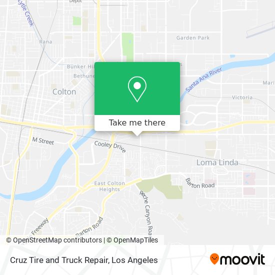 Mapa de Cruz Tire and Truck Repair