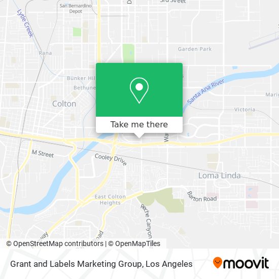 Mapa de Grant and Labels Marketing Group