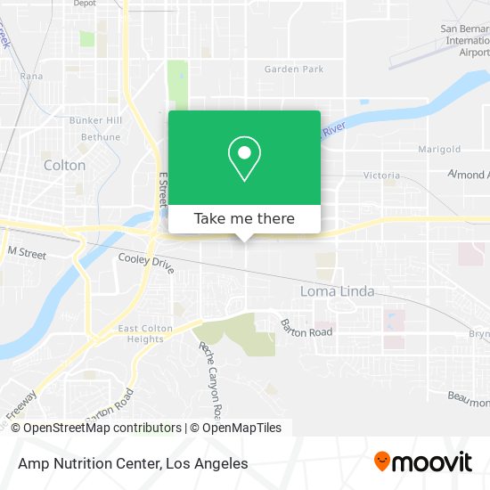 Mapa de Amp Nutrition Center