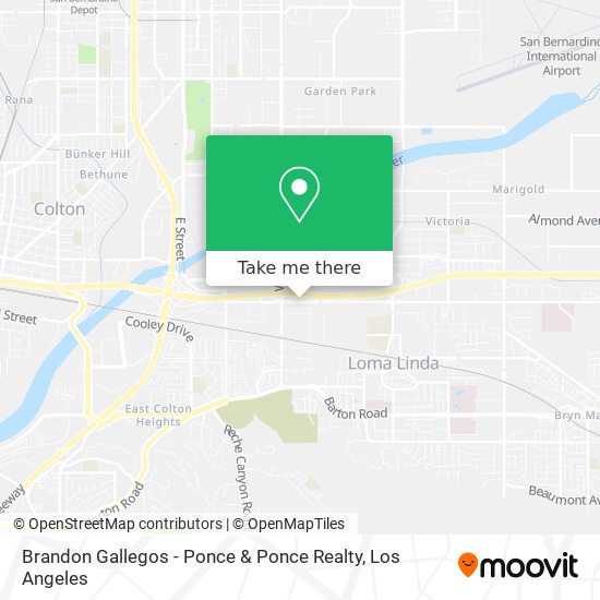 Mapa de Brandon Gallegos - Ponce & Ponce Realty