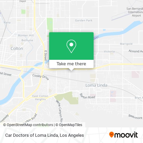 Car Doctors of Loma Linda map