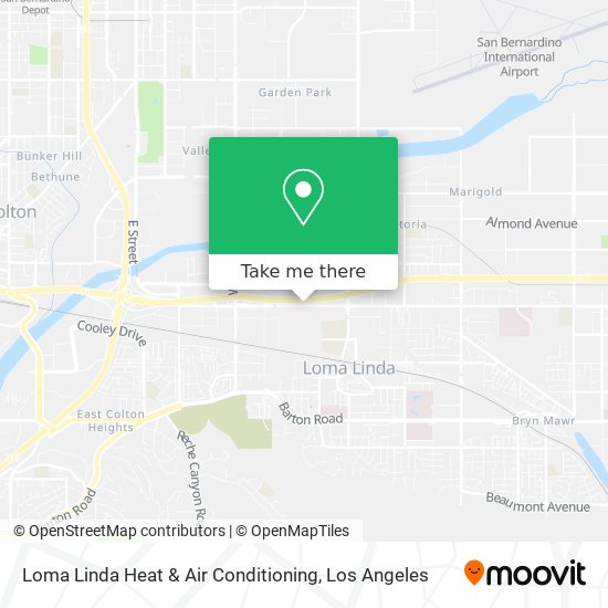 Loma Linda Heat & Air Conditioning map