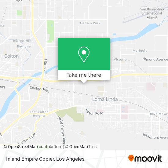 Inland Empire Copier map