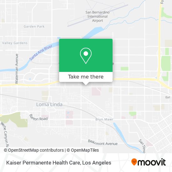 Kaiser Permanente Health Care map