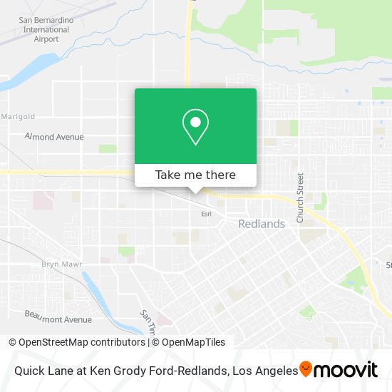 Quick Lane at Ken Grody Ford-Redlands map