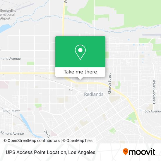 UPS Access Point Location map