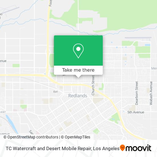 TC Watercraft and Desert Mobile Repair map
