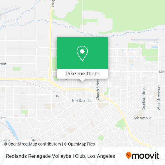 Redlands Renegade Volleyball Club map