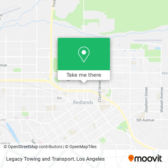 Legacy Towing and Transport map