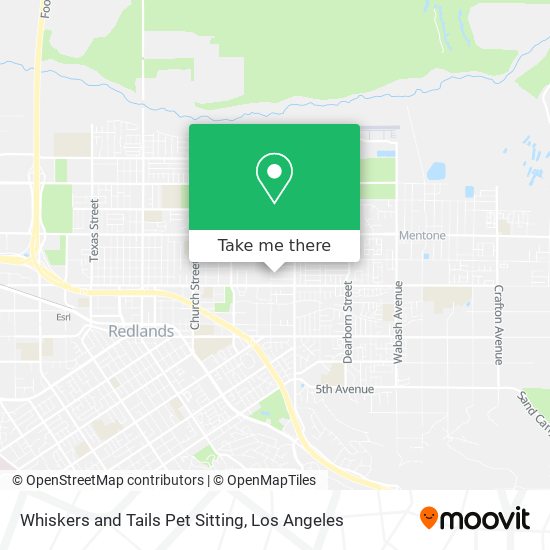 Mapa de Whiskers and Tails Pet Sitting