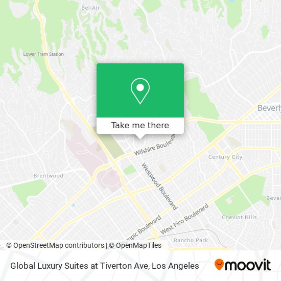 Mapa de Global Luxury Suites at Tiverton Ave