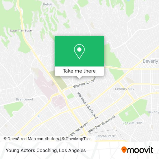 Young Actors Coaching map