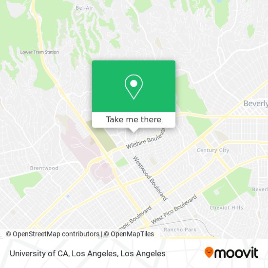 Mapa de University of CA, Los Angeles