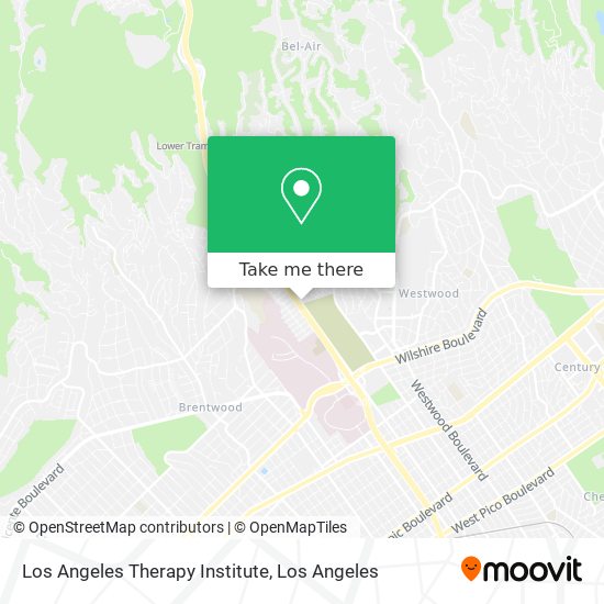 Los Angeles Therapy Institute map