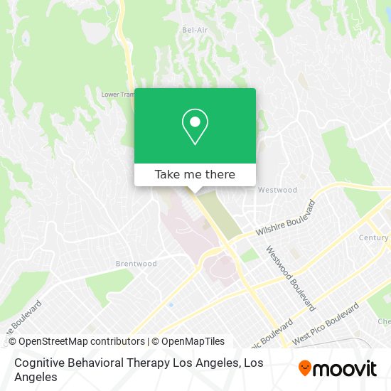 Cognitive Behavioral Therapy Los Angeles map