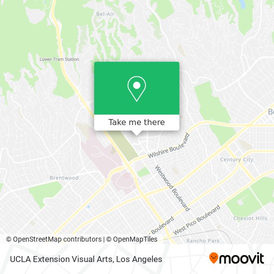 UCLA Extension Visual Arts map