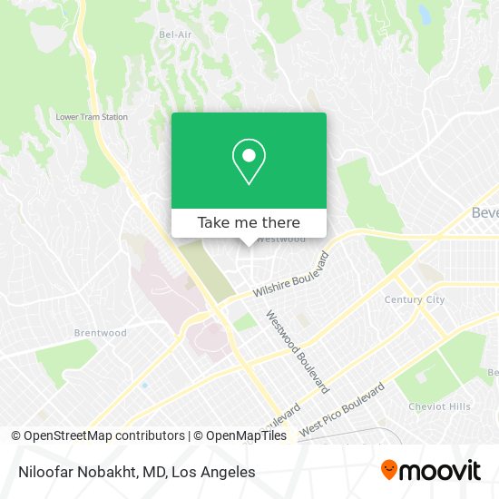Niloofar Nobakht, MD map
