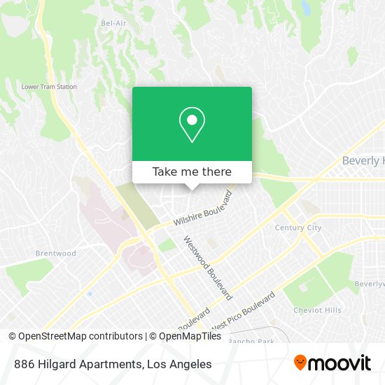 886 Hilgard Apartments map