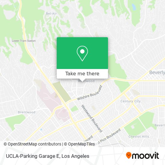 Mapa de UCLA-Parking Garage E