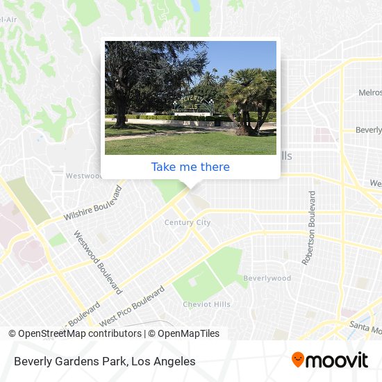 Beverly Gardens Park map