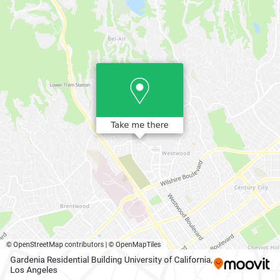 Mapa de Gardenia Residential Building University of California