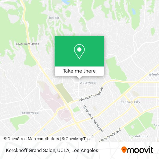 Kerckhoff Grand Salon, UCLA map
