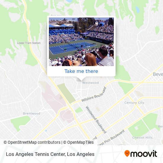 Los Angeles Tennis Center map