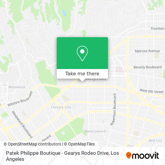 Mapa de Patek Philippe Boutique - Gearys Rodeo Drive