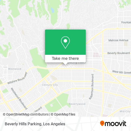 Mapa de Beverly Hills Parking