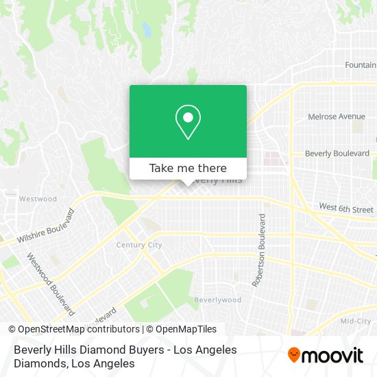 Mapa de Beverly Hills Diamond Buyers - Los Angeles Diamonds