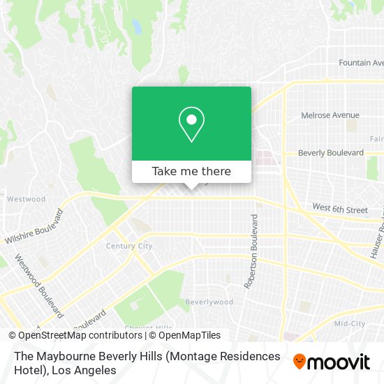 Mapa de The Maybourne Beverly Hills (Montage Residences Hotel)
