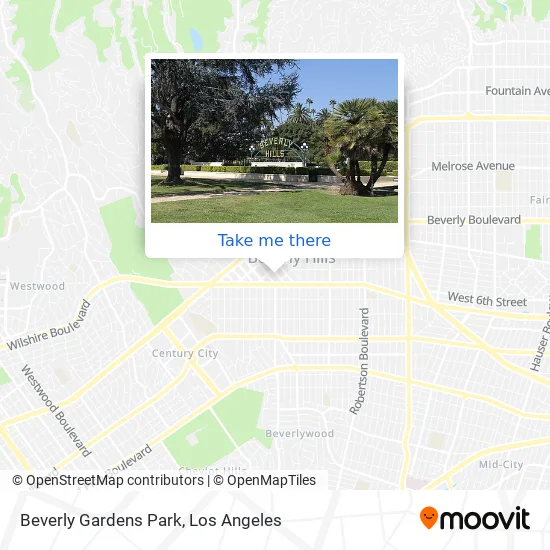 Beverly Gardens Park map