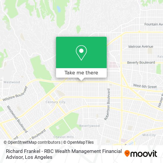 Mapa de Richard Frankel - RBC Wealth Management Financial Advisor