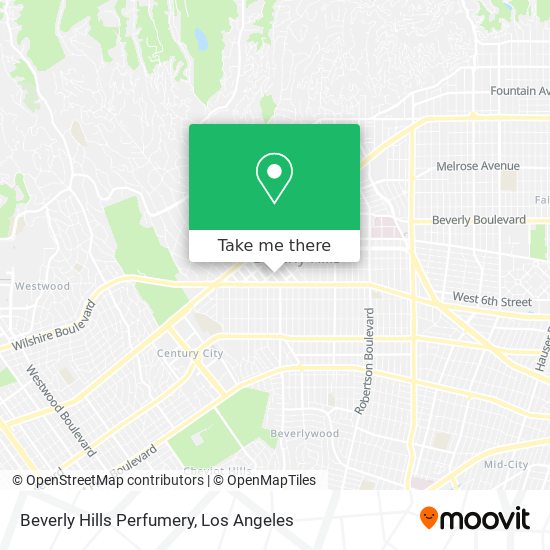 Mapa de Beverly Hills Perfumery