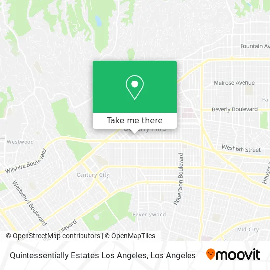 Quintessentially Estates Los Angeles map