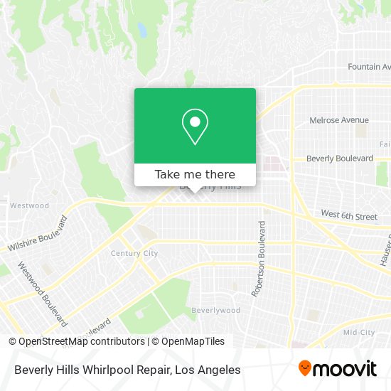 Mapa de Beverly Hills Whirlpool Repair