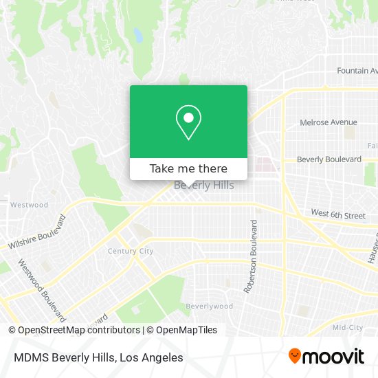 MDMS Beverly Hills map