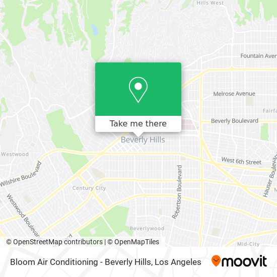 Bloom Air Conditioning - Beverly Hills map