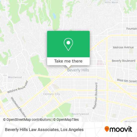 Mapa de Beverly Hills Law Associates