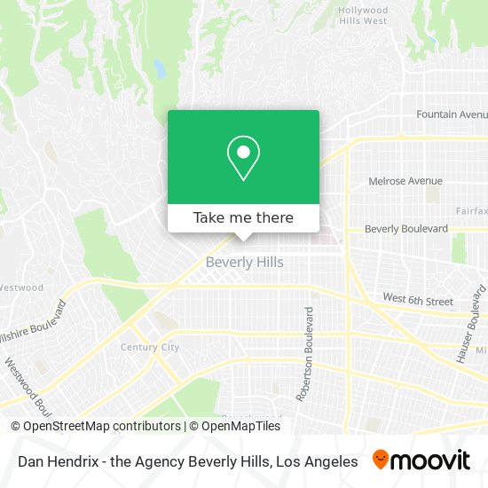 Dan Hendrix - the Agency Beverly Hills map